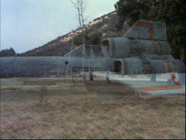 A Viper in the process of becoming invisible (1980: "Galactica Discovers Earth, Part I").