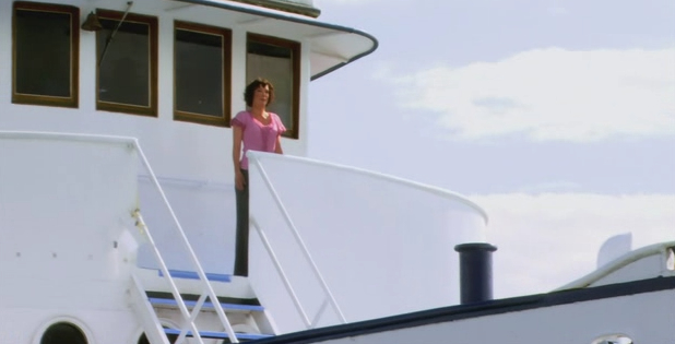 Emily Kowalski on the Elysium boat.