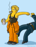 Thumbnail for File:Starbuck bsgsimp.gif