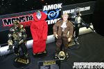 Thumbnail for File:Amok Time - Toy Fair 2008 - Battlestar Booth Display - Figures.com - Cain and Cylons 1.jpg