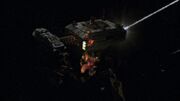 Thumbnail for File:Armistice Station Critically Damaged.jpg