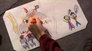 Thumbnail for File:Caprica - Things We Lock Away - Zoe Drawing the House Fire.jpg