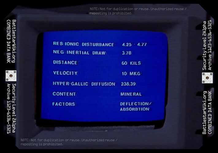 The initial sensor readings the recon Viper gets regarding the A-B Raider.