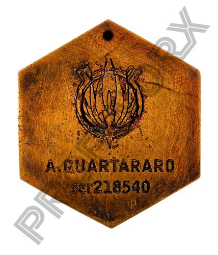 Alex Quartararo's dog tag.