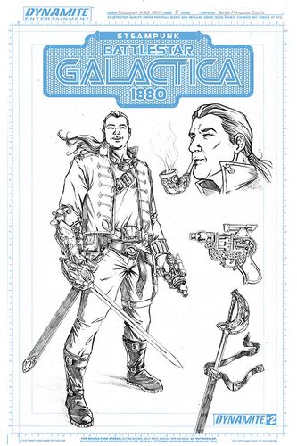 Cover B: Starbuck Concept Art Incentive Cover. Art: Sergio Fernandez Davila