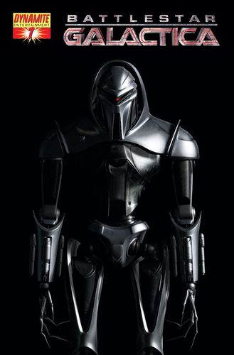 Special foil cover featuring a Cylon Centurion.