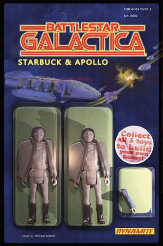 Cover B Apollo and Starbuck Combo Action Figure Cover Art: Michael Adams