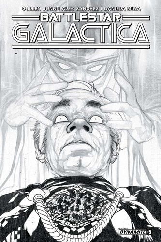 Cover C Black-and-white inked alternate main cover. Art: Alex Sanchez