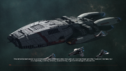 Thumbnail for File:BSGD - Loading Screen - Artemis Battlestar.png