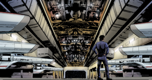 BSG - Death of Apollo - Apollo in Launch Bay.png