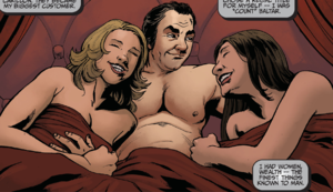 BSG 2014 Annual - Baltar with Ladies.png