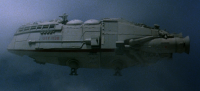 Thumbnail for File:BSG Classic - Gun on Ice Planet Zero - Shuttle UIY 1138.png