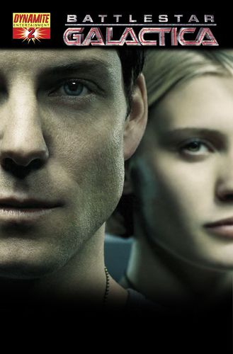 Photo cover with Lee Adama and Kara Thrace.