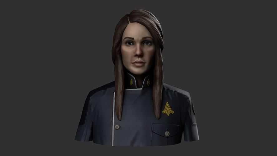 Unused character concept created by Sam Nilson.[3] Front view.