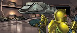 Thumbnail for File:BSG Vol 1 - Cylon Personnel Carrier Docking in a Basestar.png