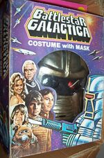 Thumbnail for File:Battlestar Galactica Costume with Mask.JPG