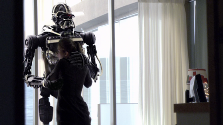 Summary Lacy Rand hugs Zoe-R in Zoe Graystone's old room.