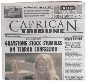 Caprica Caprican Tribune Hero Newspaper.jpg