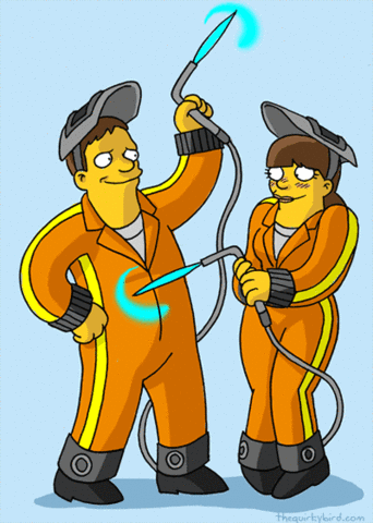 File:Chief and cally bsgsimp.gif