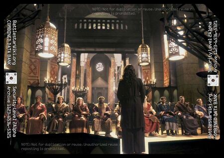 Clarice Willow presents Apotheosis to the Monotheist Church's conclave .