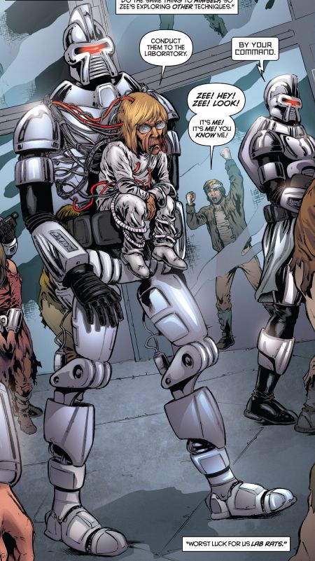 Summary In an alternate reality, a modified Centurion conveys a decrepit through a detention block, passing by a captured…