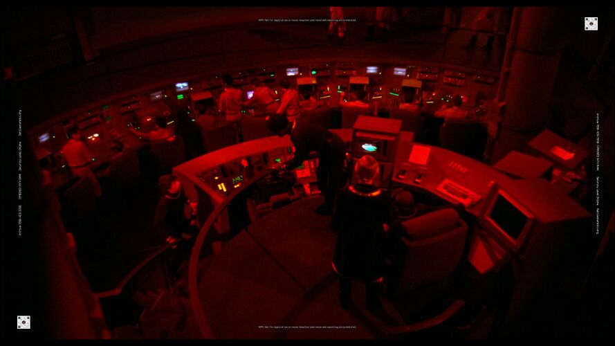 An overhead view of Core command (TOS: "Saga of a Star World").