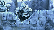 Thumbnail for File:Cylon Centurions on Tuaron, "Razor".jpg
