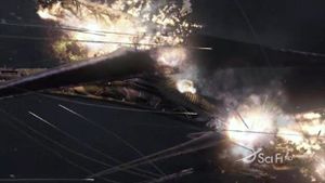 Cavil's forces fire on Cylon rebel basestar