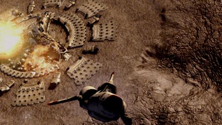 Lee "Apollo" Adama destroys the Cylon Refinery (TRS: "The Hand of God").