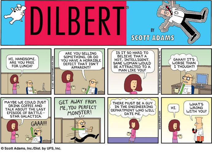 Dilbert comic for Sunday, February 5, 2006
