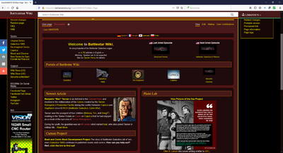 Image of a modified Main Page taken with my CSS template.