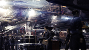 Thumbnail for File:Galactica Hanger Bay Cylon War Configuration.png