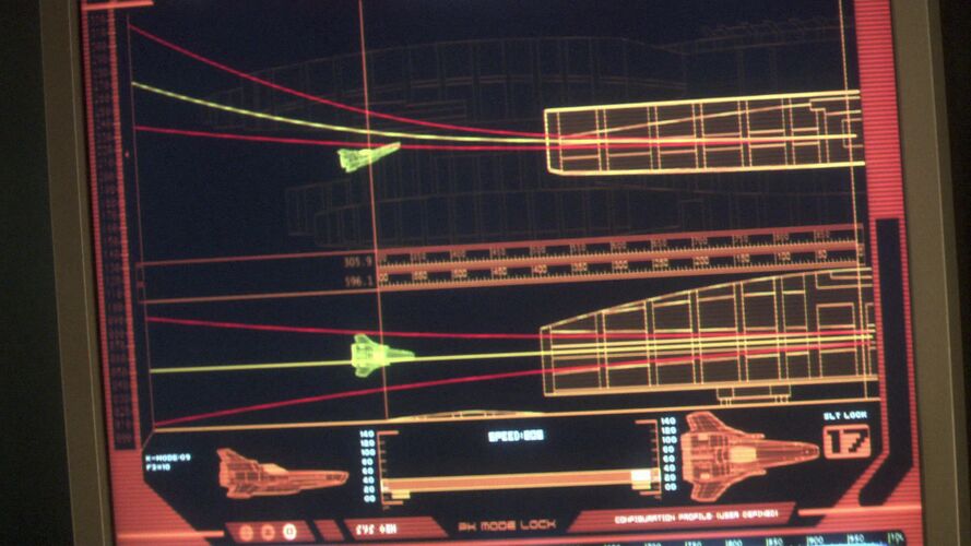 Close-up of the glideslope indicator of the LSO station.