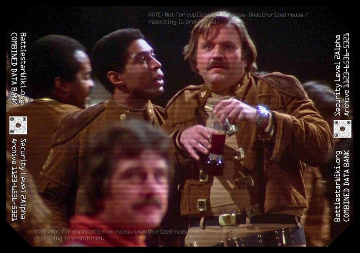 Jolly in a full uniform with jacket.