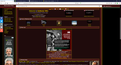 Image of the current Main Page (2020-01-27) with my personal CSS template.