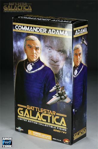 Photo of the Adama figure 4-color box packaging (closed).