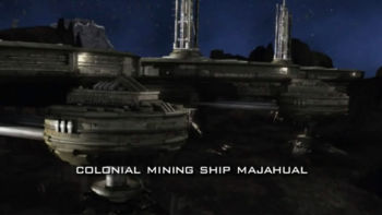 Colonial mining ship Majahaul.