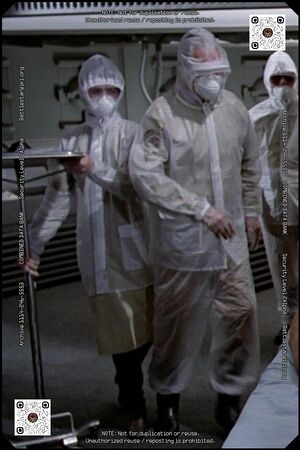 Summary A comparison of a male and female version of the medical suit.