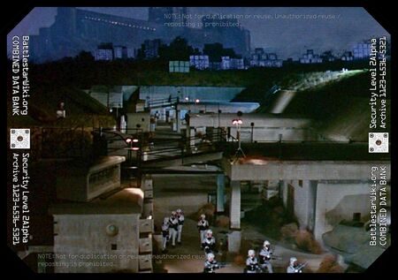 External view of the Proteus prison complex (TOS: "The Long Patrol").