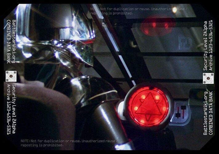 The helm console of a Raider (TOS: "Baltar's Escape").