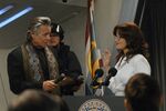 Thumbnail for File:Season 3 - Promo - Collaborators - Roslin being sworn in.jpg