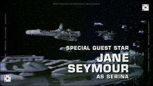 Serina in the guest credits; used to determine the spelling of the name.