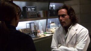 TRS - Flesh and Bone - Sharon Valerii and Gaius Baltar in Lab.jpg