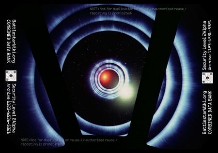 The time warp effect as seen from the inside of a Viper (1980: "Galactica Discovers Earth, Part II")).