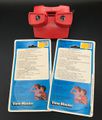 Backside of the packaging for the View-Master "Studio Tours", complete with erroneous description for the Battle of Galactica ride.
