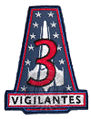 Vigilantes patch, worn on the left breast of the flight suit of Galactica's pilots who are members of the squadron.