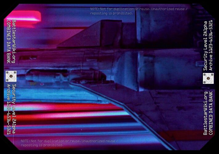 A Viper with specially fitted heat shield as it is launched from Galactica in "Saga of a Star World".