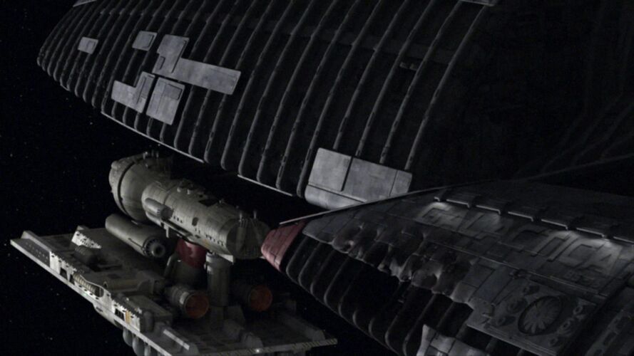 Virgon Express docking with Galactica    