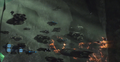Two Loki type heavy cruisers hiding with a Colonial ghost fleet within Cylon held space (Blood and Chrome).